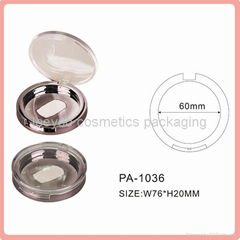 empty blush container round blush palette with transparent lid