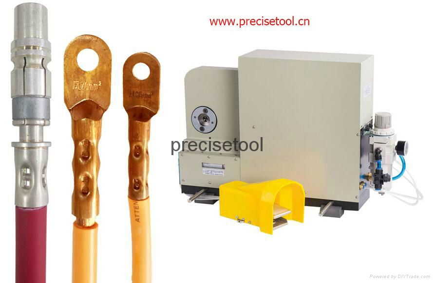 TS-01 pneumatic crimping machine for heavy duty connnector 2-12AWG