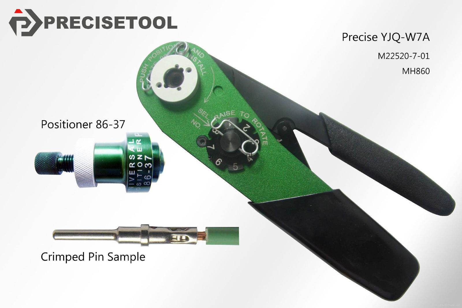 YJQ-W7A Crimping Tool M22520/7-01 crimper Plier for 16-28AWG wire 3