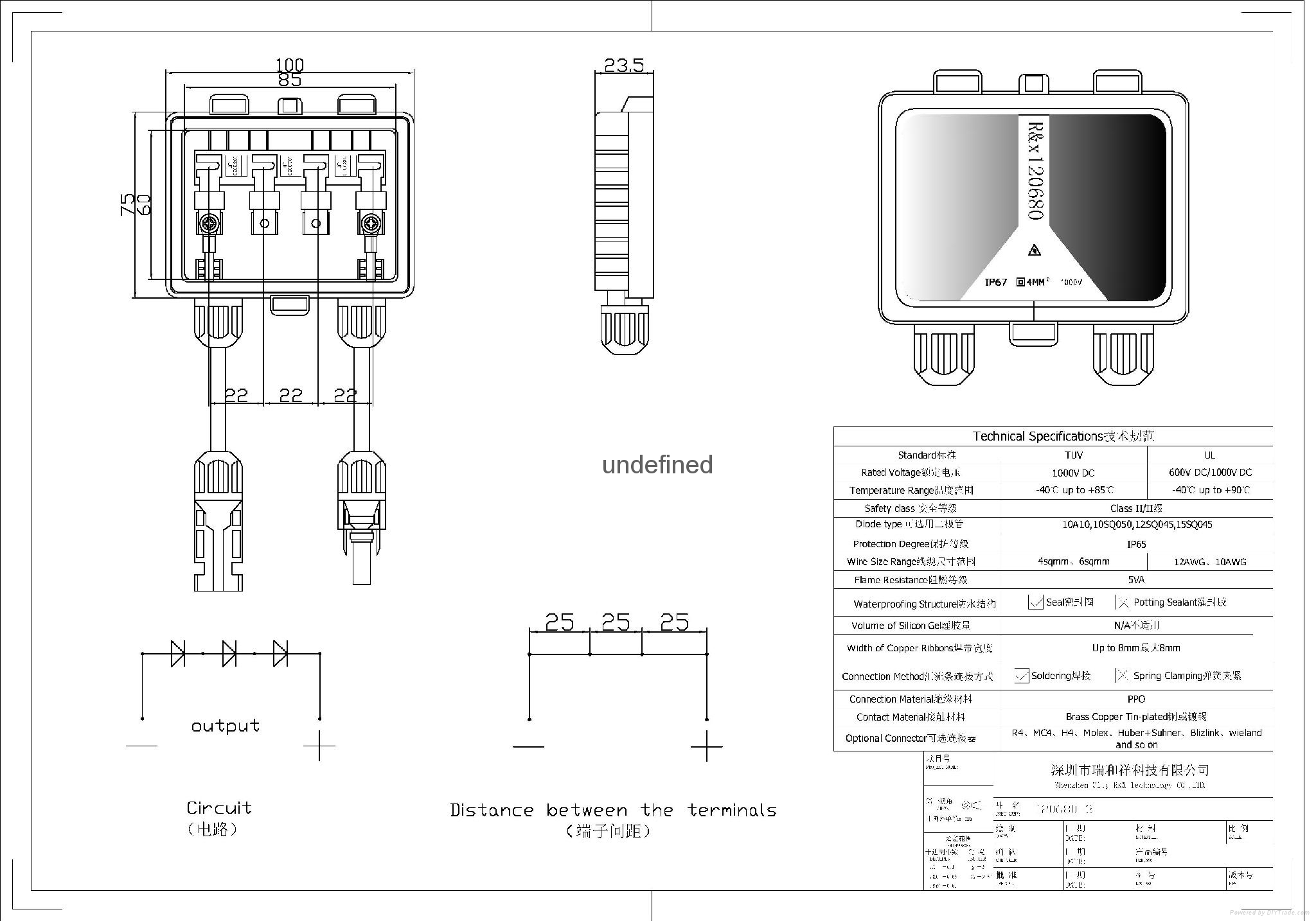 solar polycrystalline silicon junction box 4