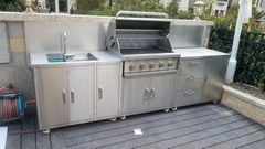 金石瀾岸整體不鏽鋼戶外燒烤台不鏽鋼廚房設備