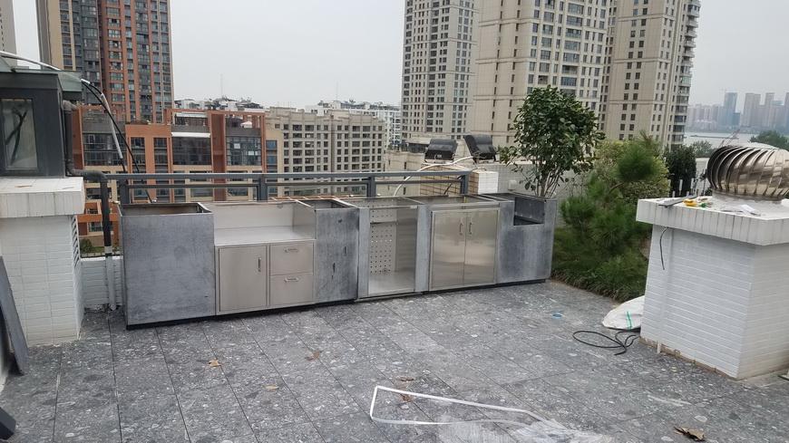 漢江天地 帶冰箱大理石花園別墅戶外燒烤台 5
