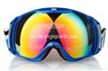 big size adult skiing goggles over glasses 3