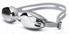 adult UV 400 myopia silicone swimming goggls