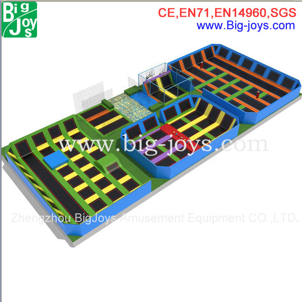 large trampoline park bungee jumping equipment for sale BJTP01