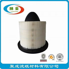 White auto air filter paper