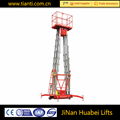 Aluminum alloy double mast hydraulic vertical lift platform  1