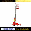 Aluminum alloy double mast hydraulic vertical lift platform  3