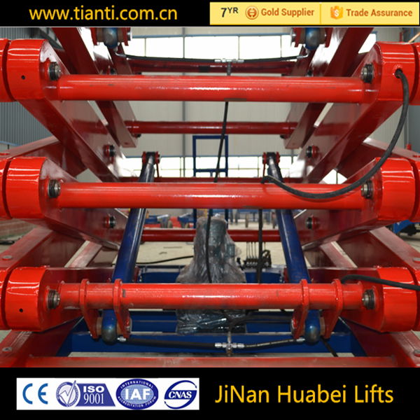 Scissor platform hydraulic electric trolley lift 4