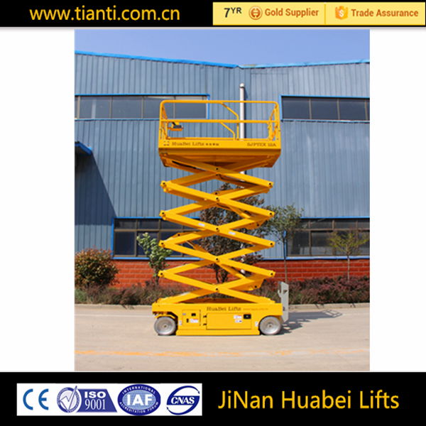 Auto full rise scissor hydraulic lift platform 5