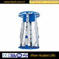 Fixed revolving hydraulic stage lift platform