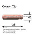 Binzel  welding torch spare parts contcac tips 1