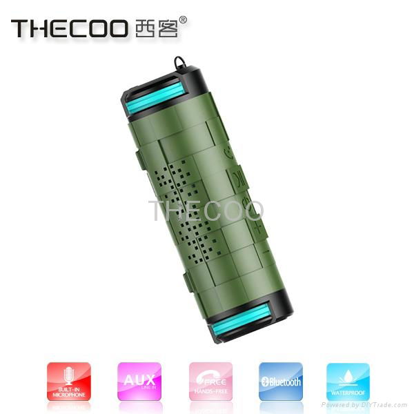 THECOO BTA610 Outdoor Waterproof Bluetooth Speaker Subwoofer