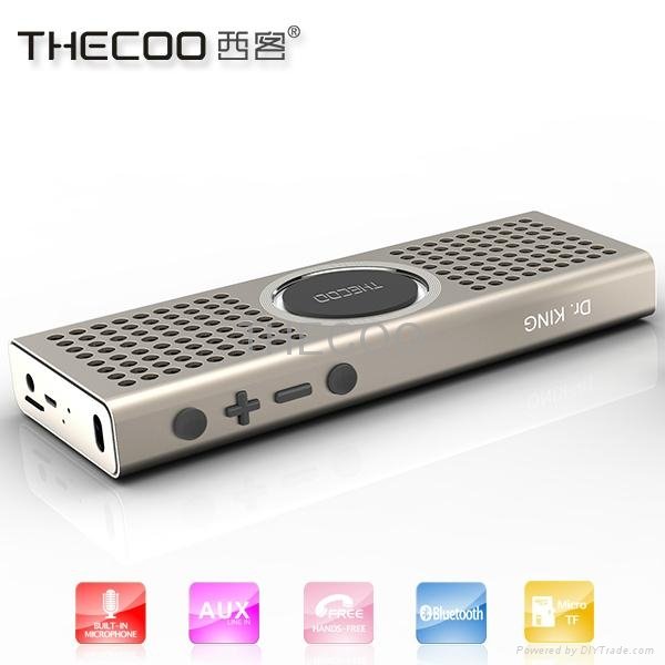 THECOO BTD708K Thinnest Speaker Aluminum Alloy Bluetooth Speaker
