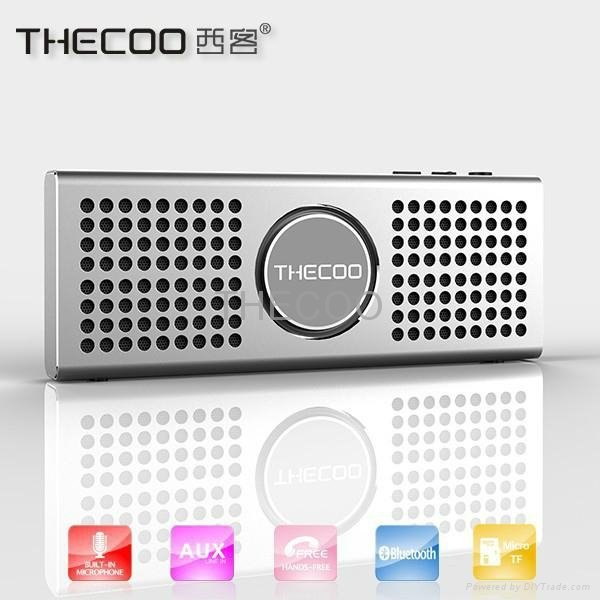 THECOO BTD708K Thinnest Speaker Aluminum Alloy Bluetooth Speaker 2