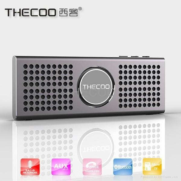 THECOO BTD708K Thinnest Speaker Aluminum Alloy Bluetooth Speaker 3