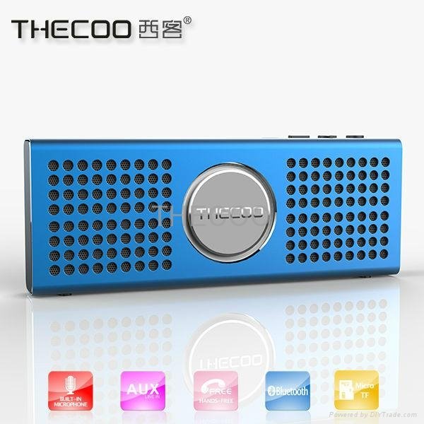 THECOO BTD708K Thinnest Speaker Aluminum Alloy Bluetooth Speaker 5
