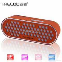 THECOO BTA520 Shiny Aluminum Alloy NFC Bluetooth4.0 Waterproof Bluetooth Speaker