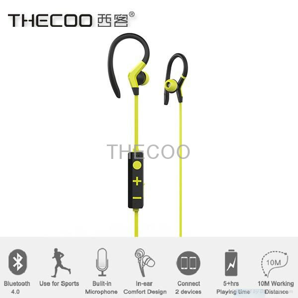 THECOO BT-E7 Bluetooth V4.0 Ear Canal Type Headphone In-ear Bluetooth Headphone  3