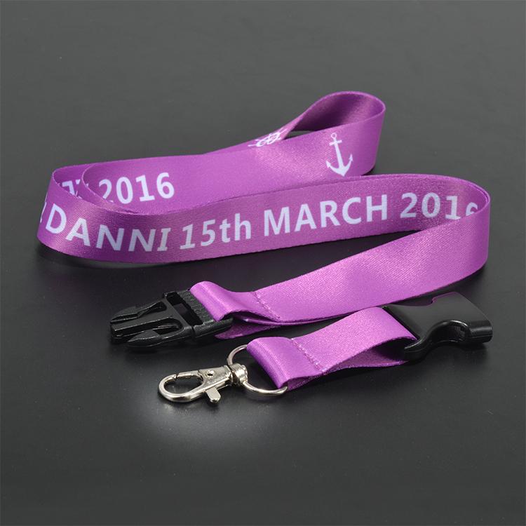 Promotional design custom logo reflex lanyard/reflective lanyard 5