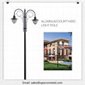 energy solar spun aluminum light pole 3