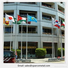 china supplier aluminium spinning flag pole 