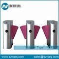 IC ID Card Reader Flap Barrier Turnstile Electronic Flap Barrier with Security S 2