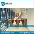 IC ID Card Reader Flap Barrier Turnstile Electronic Flap Barrier with Security S 1