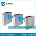 Two Door Access Control Panel Smart Flap Barrier Gate Security Turnstile Gate 2