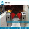 Two Door Access Control Panel Smart Flap Barrier Gate Security Turnstile Gate 4