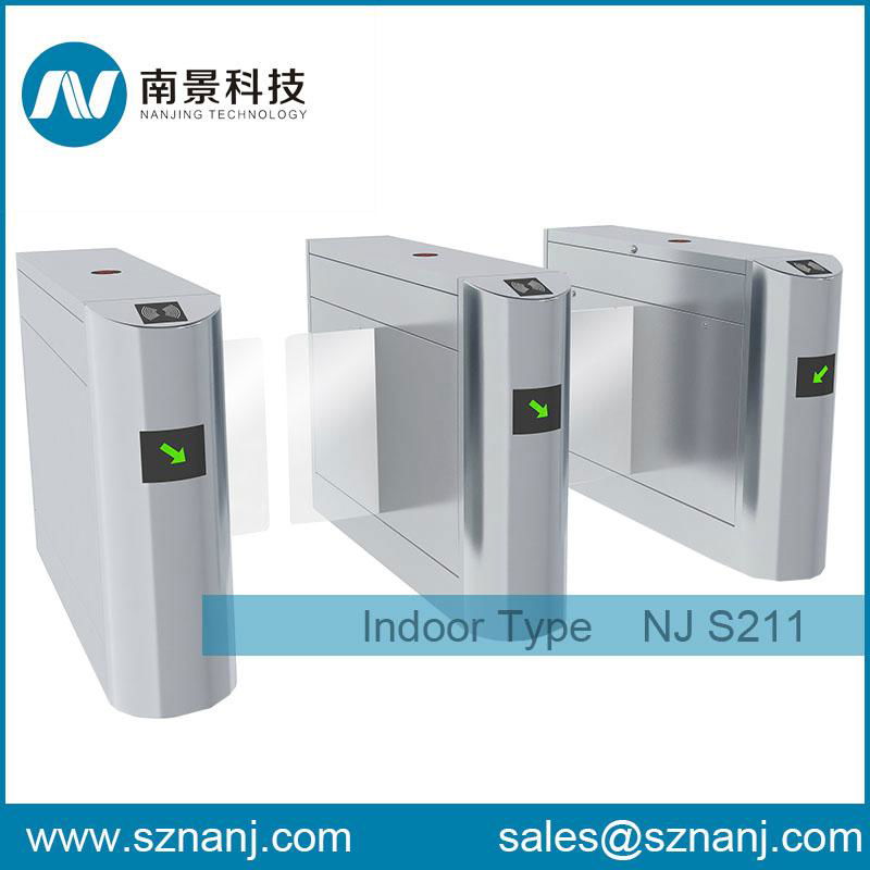 Pedestrian Access Control Gate Sliding Turnstile for Railway Station