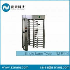 304 Stainless Steel Automatic Security Single Channnel Full Height Turnstile