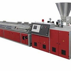 PE, PVC, WPC Wood Plastic Profile Extrusion Line