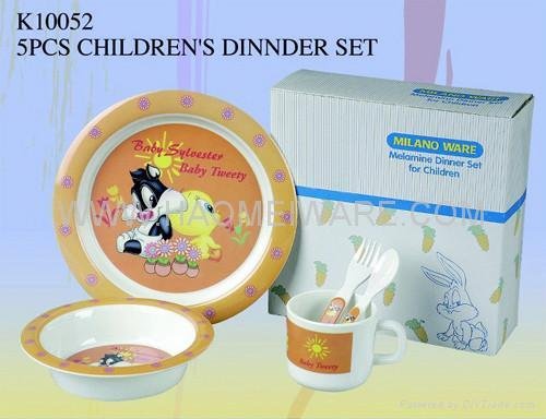  MELAMINE KID'S DINNERWARE SET  CHILDREN DINNER WARE SET KID'S DINNER SET 