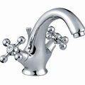 Brass Double Handle Basin Faucets 1