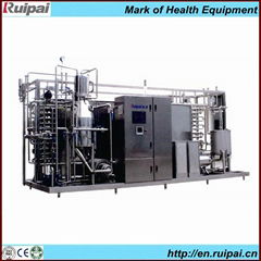 UHT tube sterilizer for milk or juice