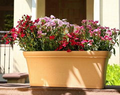 Pottery style rectangular planter