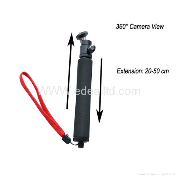 Waterproof Monopod Extendable Gopro Pole selfi Stick Monopod with go