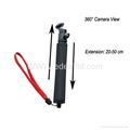 Waterproof Monopod Extendable Gopro Pole selfi Stick Monopod with go pro mount  3