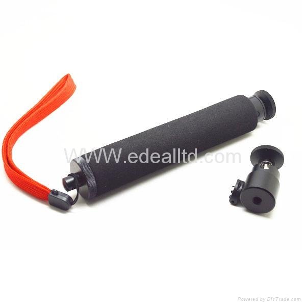 Waterproof Monopod Extendable Gopro Pole selfi Stick Monopod with go pro mount  4