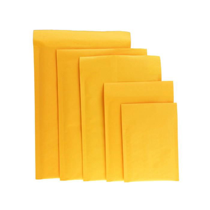 Yellow kraft bubble mailers 2