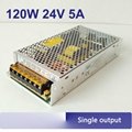 24v 120w switching power supply ac dc 110/230v input