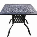 Cast Aluminum Square Dining Table