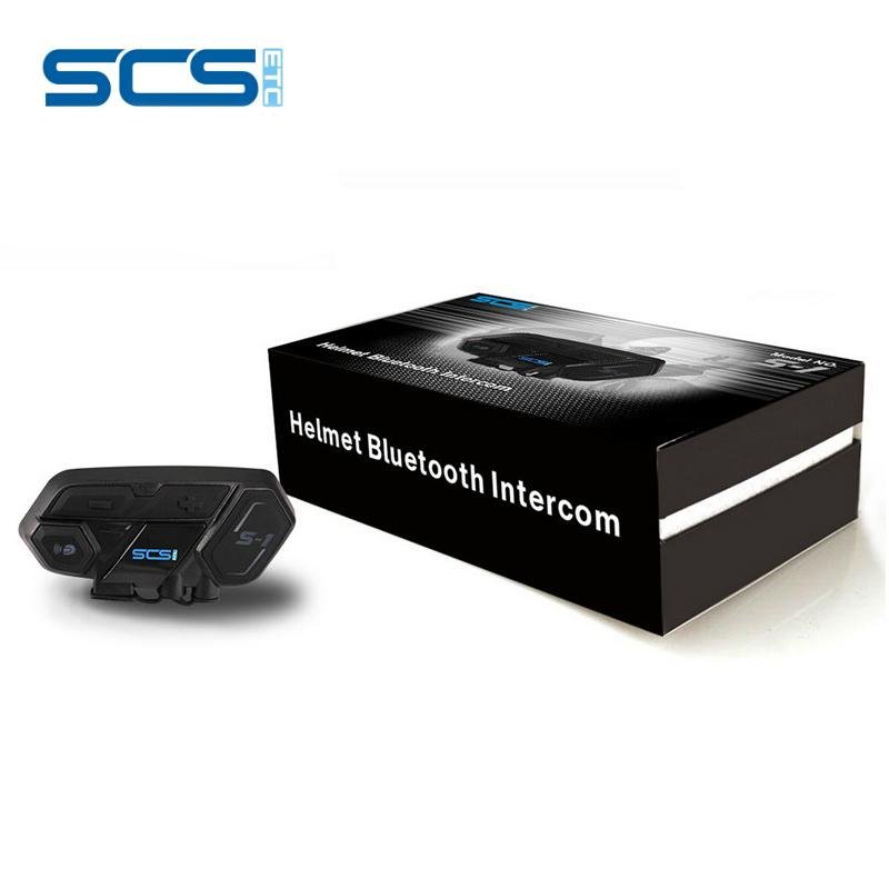 SCS fit for any motor Helmets Bluetooth 4.1 Headset interphone 3
