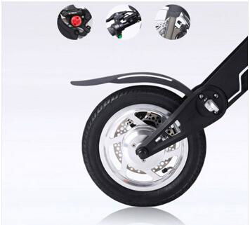 MIini Black Folding Electric Bicycle With CE Certificate,Protable Electric Bike 4