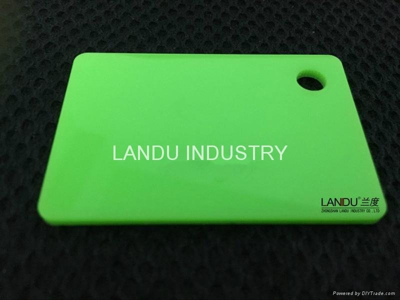 LANDU Grass green color acrylic sheets landu color number 535