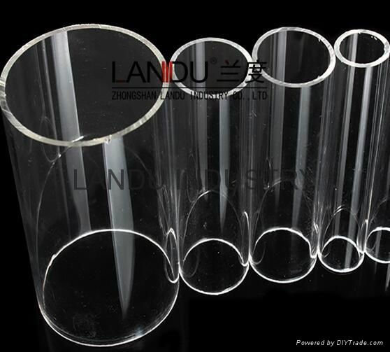 LANDU High quality transparent different size acrylic round tubes acrylic round  3