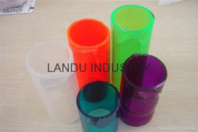 LANDU High quality colorful different size acrylic round tubes acrylic round pip 3