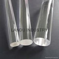 High quality different size transparent acrylic round rods acrylic round bars 2