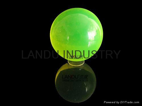 High quality transparent green color acrylic round balls 1